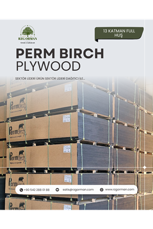 13 Katman Huş Perm Birch Plywood